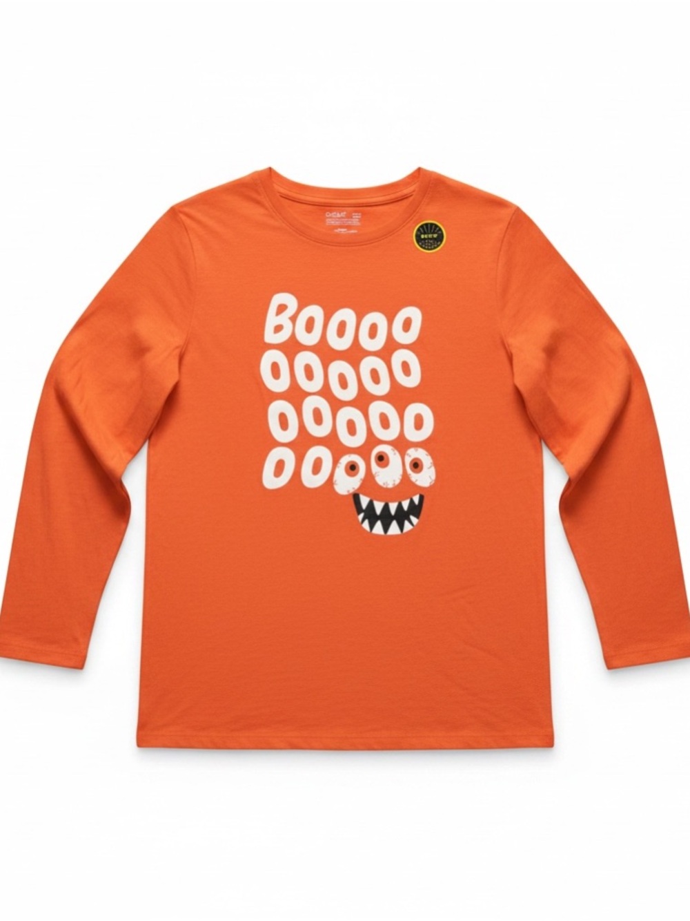 NWT Cat & Jack Boys Halloween‎ Themed Long-Sleeve T-Shirt 14 Husky Cotton Blend